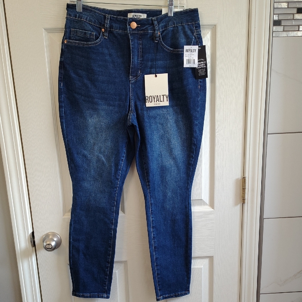 Royalty For Me Dark Blue Skinny Jeans